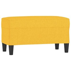 vidaXL Klupa Svjetložuta 70 x 35 x 41 cm od tkanine