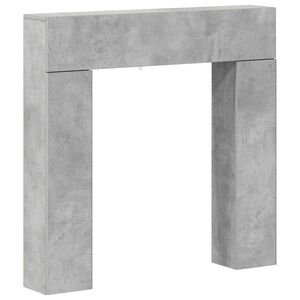 vidaXL Okvir za kamin Betonska siva 102 x 18 x 100,5 cm