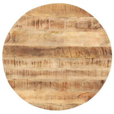 vidaXL Stolna ploča od masivnog drva manga okrugla 25 - 27 mm 40 cm