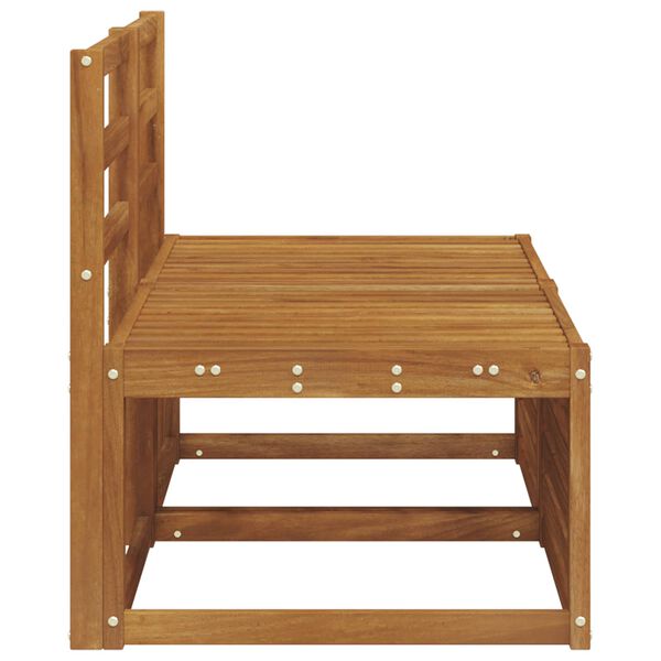 vidaXL 2 Komad Srednja sofa za van Čvrsto drvo akacije Prirodna