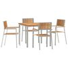 vidaXL Vanjski set za objedovanje 5 kom. 90 x 90 x 75 cm
