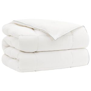 vidaXL Poplun TRIER 200x200 cm 4 godi&scaron;nja doba 350 GSM Bijela