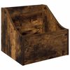 vidaXL Kutija za LP ploče Dimljeni hrast 37 x 33 x 32 cm