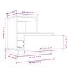 vidaXL Noćni ormarići 2 kom bijeli 60x34x51 cm od masivne borovine