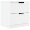 vidaXL Noćni ormarići 2 kom bijeli od konstruiranog drva