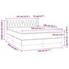 vidaXL Krevet box spring s madracem svjetlosivi 140x200 cm od tkanine