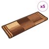 vidaXL Otirači za stepenice samoljepljivi 5 kom 65x21x4 cm smeđi