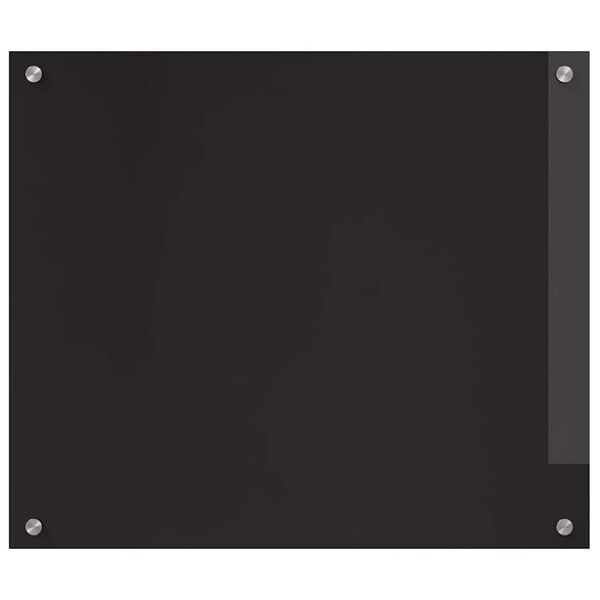 vidaXL Kuhinjski zaštita Crna 70 x 60 cm Staklo otporno na udarce