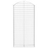 vidaXL Gabionska košara s lukom 100x30x200/220 cm pocinčano željezo