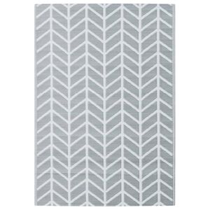 vidaXL Vanjski tepih ARAKIL sivi 160x230 cm PP