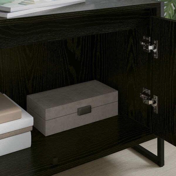 vidaXL TV ormar Crni hrast 140 x 36 x 49.5 cm Konstruirano drvo