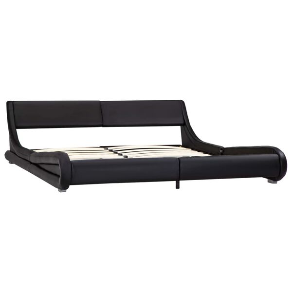 vidaXL Okvir za krevet od umjetne kože crni 180 x 200 cm