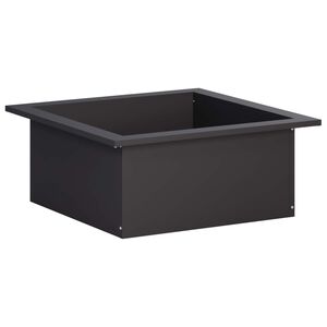 vidaXL Prsten za vatru Crna 90 x 90 x 25 cm Čelik