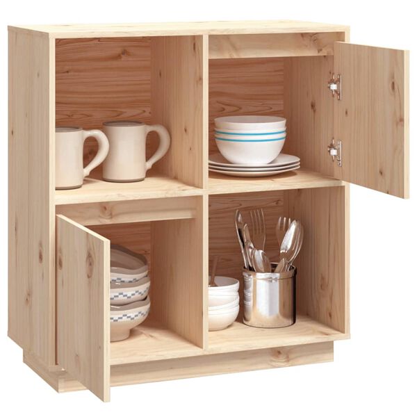vidaXL Komoda 74 x 35 x 80 cm od masivne borovine