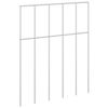 vidaXL Panel vrtne ograde 24 kom. 25 x 30 cm Pocinčani čelik Srebrna