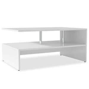 vidaXL Stolić za kavu od konstruiranog drva 90 x 59 x 42 cm bijeli