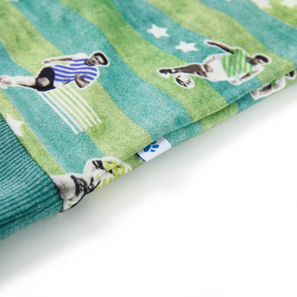 Dječja topla majica svjetlozelena prošarana 92