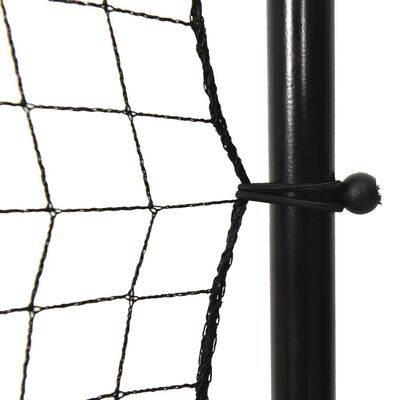 vidaXL Nogometna mreža za odbijanje crna 366 x 90 x 183 cm HDPE