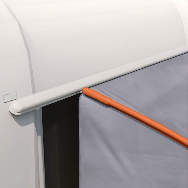 vidaXL &Scaron;ator za stražnja vrata automobila Siva i narančasta taft