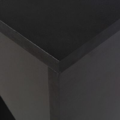 vidaXL Barski stol s pomičnom policom crni 138 x 39 x 110 cm