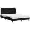 vidaXL Krevet s madracem Hvar crni 140x200 cm od tkanine