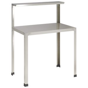 vidaXL Stol za presađivanje 100 x 50 x 104 cm Nehrđajući čelik Srebrna