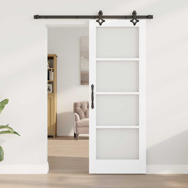 vidaXL Klizna vrata Ostalo Bijelo 73,5 x 198,5 cm Drvo i metal