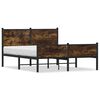 vidaXL Metalni okvir kreveta bez madraca boja hrasta 140x190 cm