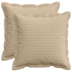vidaXL Presvlaka za jastuk 2 kom. HOUTEN Sivosmeđa 30 x 30 cm Kord