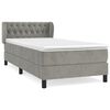 vidaXL Box spring krevet s madracem svjetlosivi 90x190 cm bar&scaron;unasti