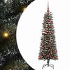 vidaXL Umjetno božićno drvce Zelena 120 cm PVC, Plastika i Čelik