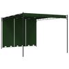 vidaXL Gazebo 4 x 3 x 2,3 m Zelena Poliester i čelik