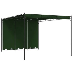 vidaXL Gazebo 4 x 3 x 2,3 m Zelena Poliester i čelik