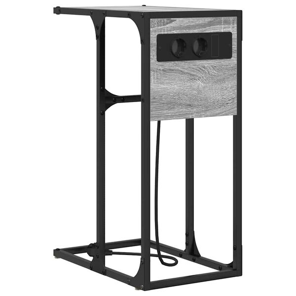 vidaXL Noćni ormar Siva Sonoma 41,5 x 26 x 60,5 cm Konstruirano drvo