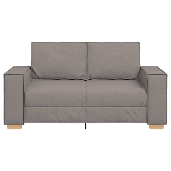 vidaXL Dvosjed Kauč Taupe 120 cm Tkanina