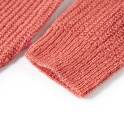 Dječji džemper pleteni srednje ružičasti 92