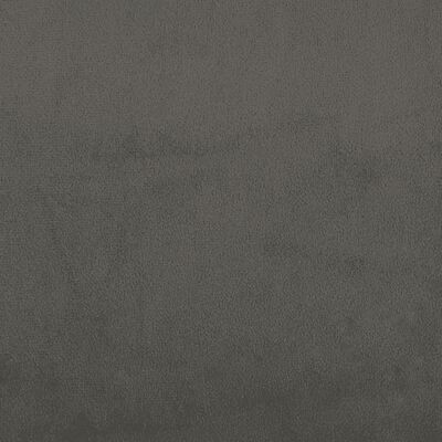 vidaXL Krevet s oprugama i madracem tamnosivi 140x200 cm baršunasti
