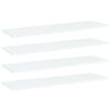 vidaXL Police za knjige 4 kom bijele 100 x 30 x 1,5 cm od iverice