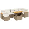 vidaXL 8-dijelni set vrtnih sofa od poliratana s jastucima bež