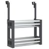 vidaXL Organizator ispod sudopera 34x12x26 cm Aluminij