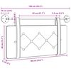 vidaXL Držeće uzglavlje Zidne Crna 90 cm Antikni PU