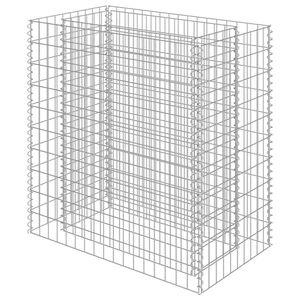 vidaXL Gabionska sadilica od pocinčanog čelika 90 x 50 x 100 cm