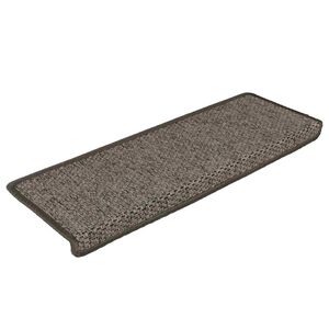 vidaXL Samoljepljivi otirači za stepenice 15 kom 65x21x4 cm sivi/bež