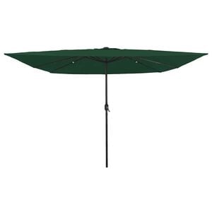 vidaXL Vrtni suncobran Zelena 295 x 295 x 245 cm Poliester i čelik