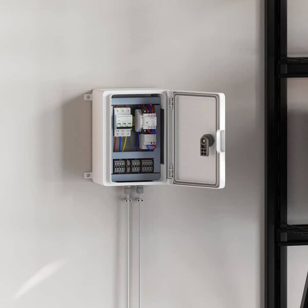 vidaXL Upravljački ormar Siva 47 x 20 x 60 cm ABS plastika