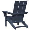 vidaXL Sklopiva Adirondack stolica Mornarsko plava 80,5 x 74,5 x 92 cm