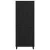 vidaXL Highboard s ladicama 2 pcs Crni hrast 69,5 x 34 x 180 cm