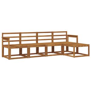 vidaXL Set vanjskih sofa 5 pcs Prirodna Čvrsto drvo akacije