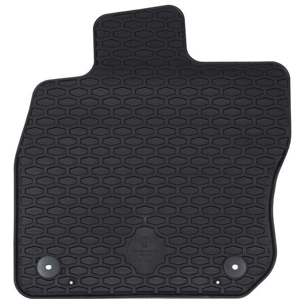 vidaXL Auto tepih 4 pcs Crna prikladno za VW GOLF VIII Variant 2020-