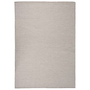 vidaXL Vanjski tepih ravnog tkanja 160 x 230 cm svijetlo sivi